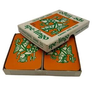 Vintage Card Game Spe-Lingo Rummy with Words Spelingo 1964 A F Blake